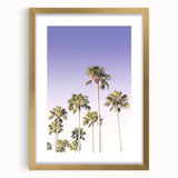 Extra large abstract art print in vibrant gold and orange tones on a textured canvas, framed in gold.