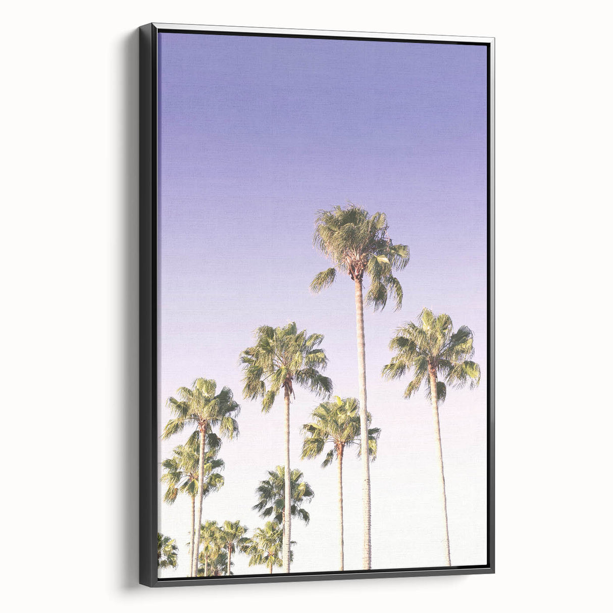 Black and white vintage poster art of a summer landscape on framed canvas, ideal for bedroom wall decor.