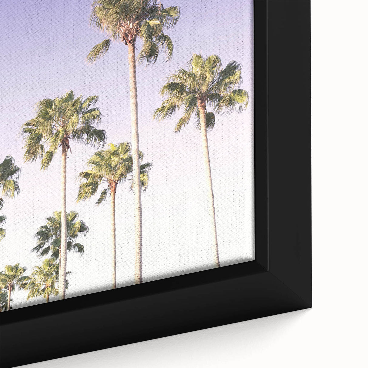 Extra large black wall art on canvas depicting a textured, colorful abstract design, ideal for living room decor.
