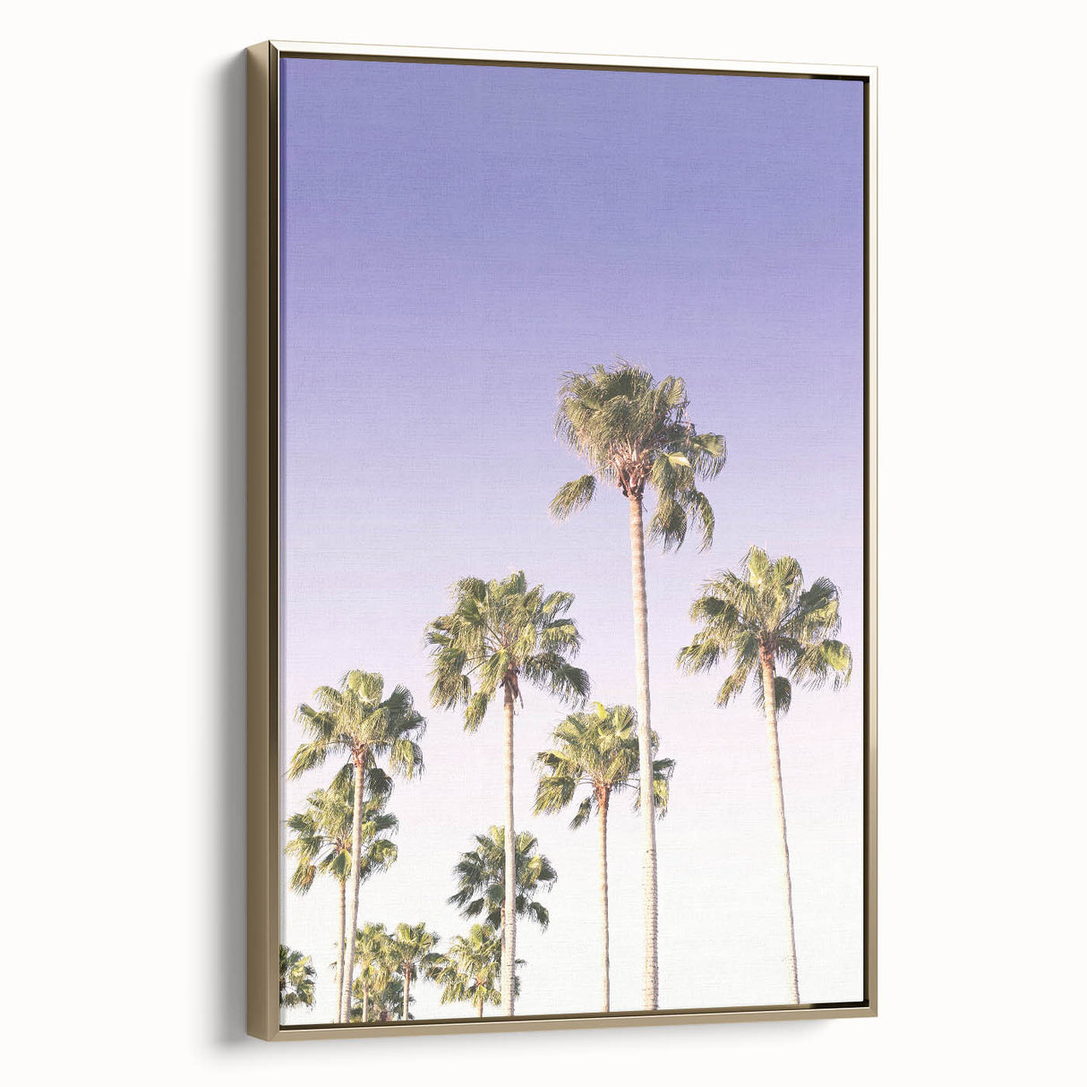 Framed canvas featuring a vintage-style landscape painting with warm summer tones, ideal for bedroom wall art.