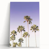 Large black and white stretched canvas featuring a minimalist summer tree design.