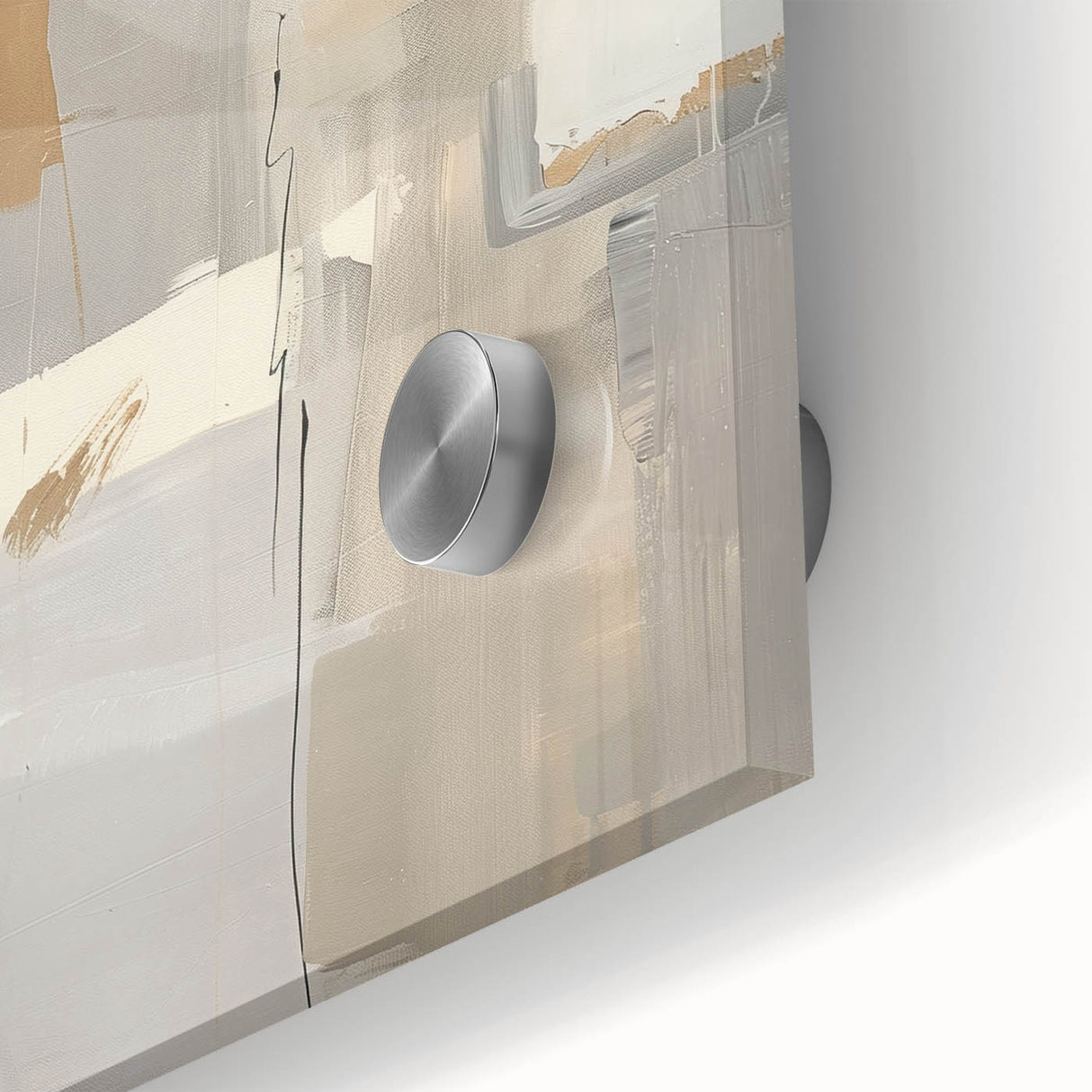 Mid Century Modern Abstract Art - Neutral Minimalist Geometric Decor