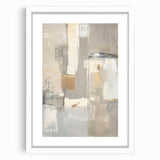 Mid Century Modern Abstract Art - Neutral Minimalist Geometric Decor