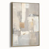 Mid Century Modern Abstract Art - Neutral Minimalist Geometric Decor