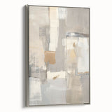 Mid Century Modern Abstract Art - Neutral Minimalist Geometric Decor