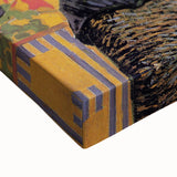 Black and white landscape painting on large canvas, depicting a serene rural scene, ideal for bedroom wall art.