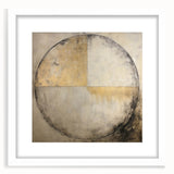 Abstract strokes wall art framed in white with a mat, showcasing vibrant colors and fluid designs, ideal for modern home decor and artistic spaces.