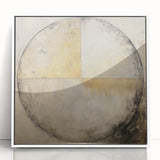 Framed acrylic wall art featuring abstract strokes in soft pastel colors, designed to enhance modern interiors, displayed against a white background.