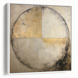 Framed abstract strokes wall art in a white finish, showcasing dynamic colors and textures, ideal for modern home decor and artistic spaces.