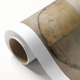 Abstract wall art on rolled canvas showcasing vibrant, multicolored strokes in blue, orange, and green tones, ideal for modern home decor. Packaged securely for delivery.