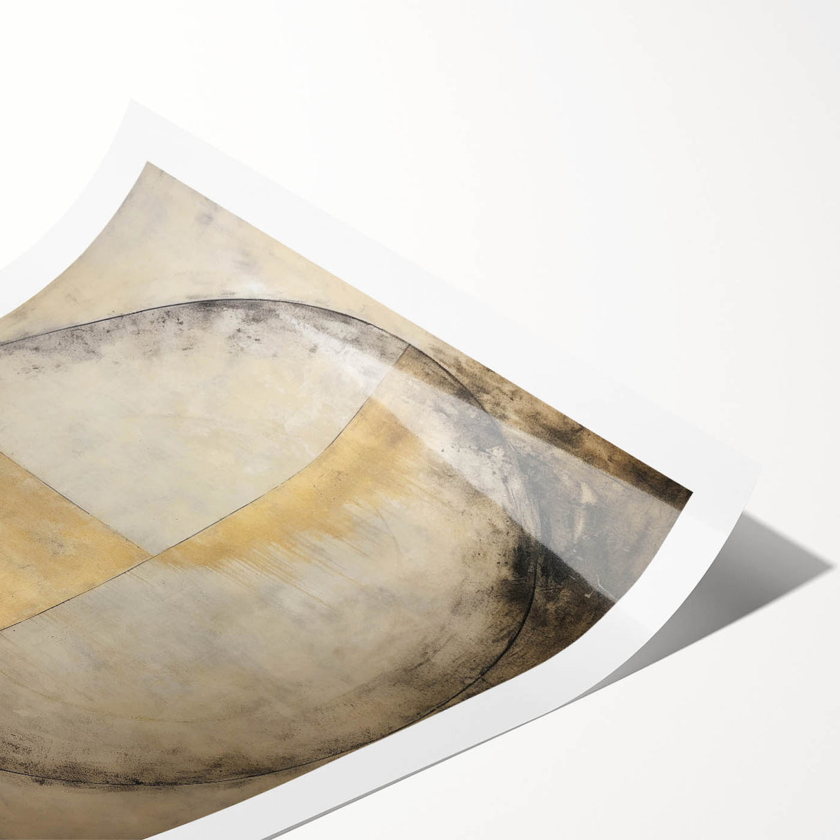 Abstract strokes wall art print featuring vibrant colors and dynamic shapes, rolled for easy transport and display, perfect for modern home decor accents.