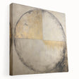 Abstract strokes wall art on stretched canvas, showcasing vibrant colors in a side view, ideal for modern home decor and artistic aesthetics.