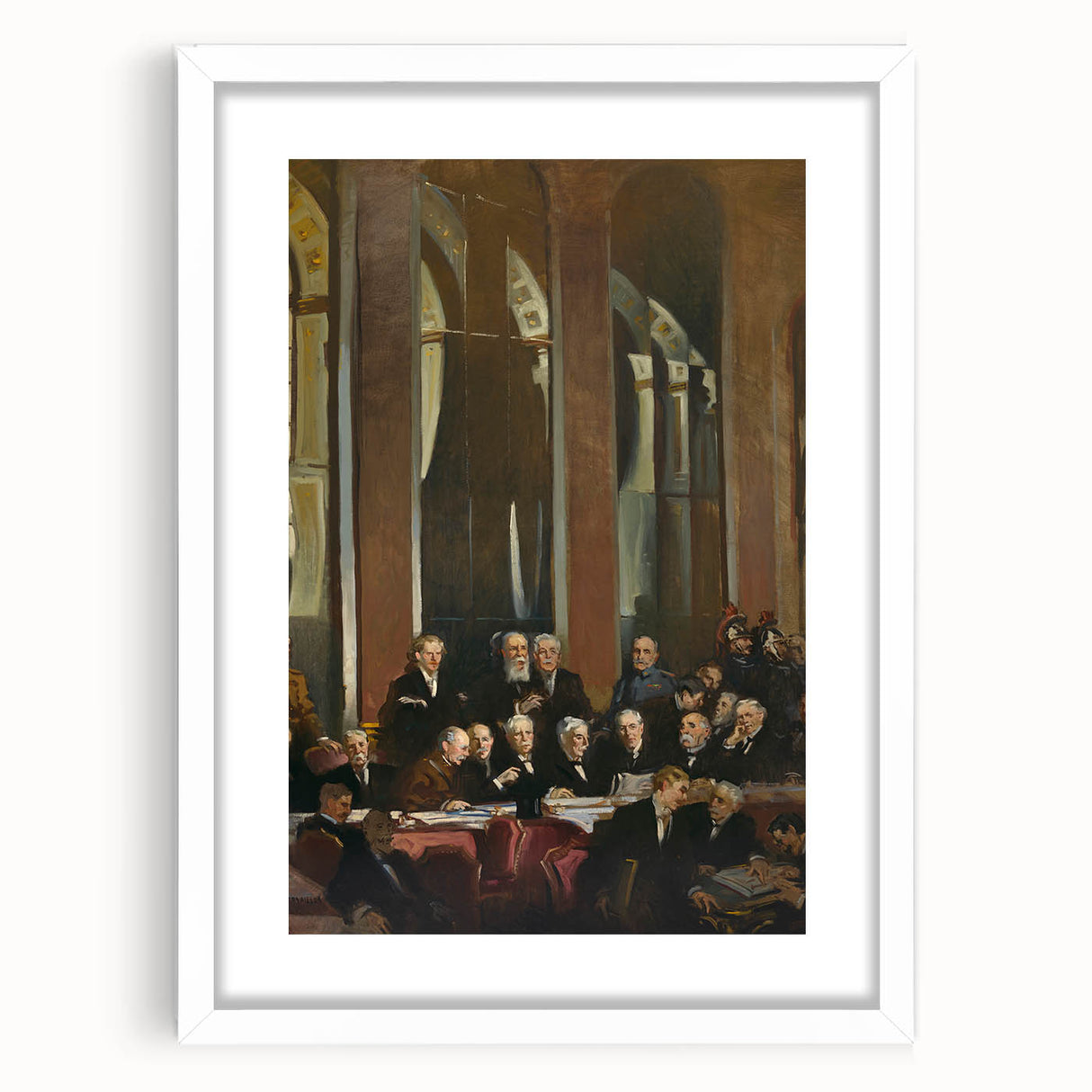Modern Wall Art - Treaty of Versailles Abstract Historical Scene