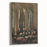 Modern Wall Art - Treaty of Versailles Abstract Historical Scene