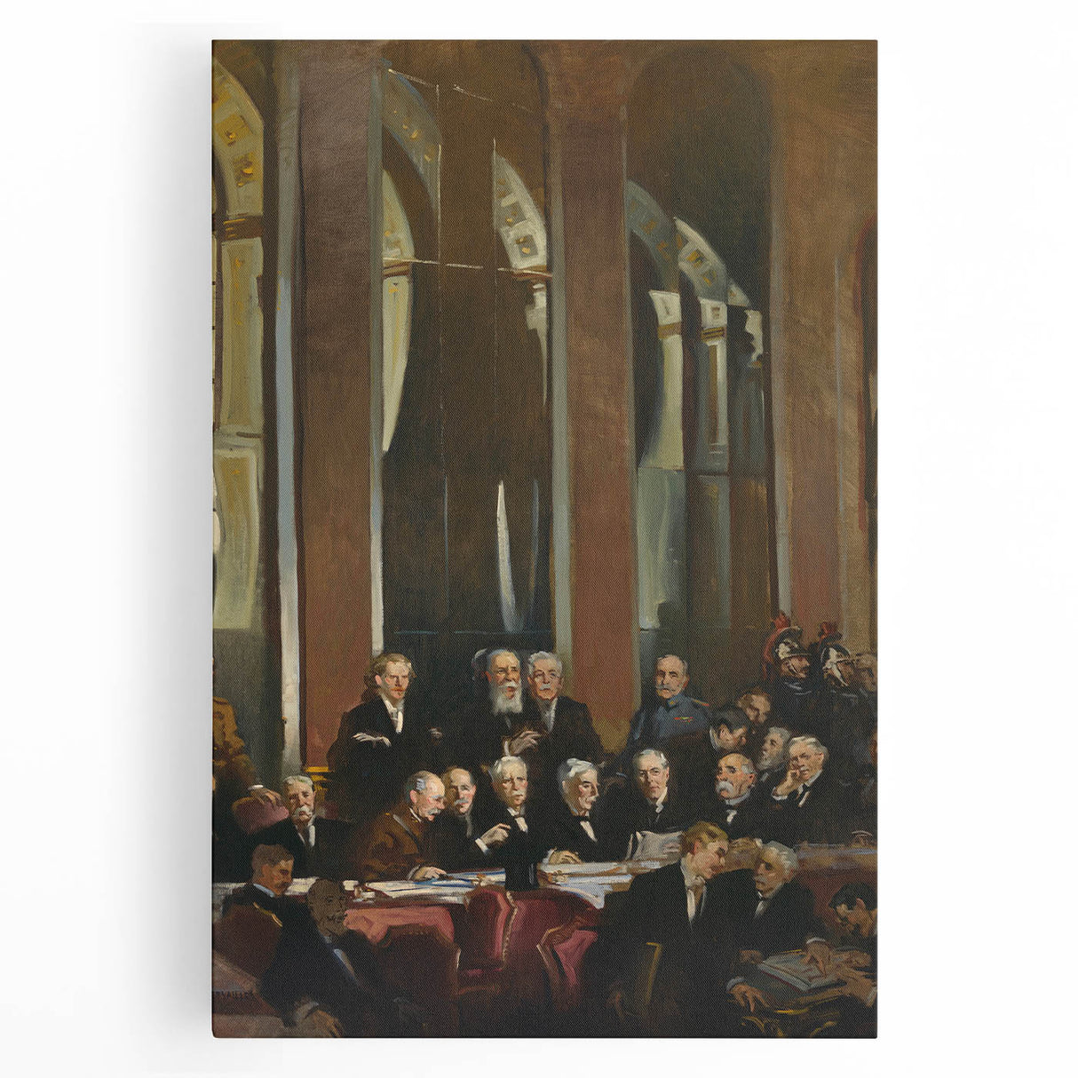 Modern Wall Art - Treaty of Versailles Abstract Historical Scene