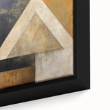 Close-up of abstract strokes wall art in a modern frame, showcasing vibrant colors and dynamic patterns, perfect for contemporary home decor.