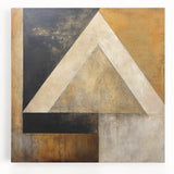 Abstract wall art featuring vibrant, colorful strokes on a stretched canvas, ideal for modern home decor, enhancing any living space with a dynamic artistic touch.