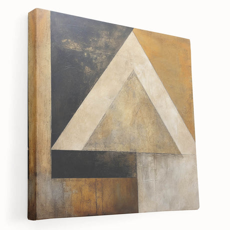Abstract wall art featuring vibrant strokes in shades of blue, orange, and yellow on a stretched canvas. Ideal for modern home decor, adding a splash of color and creativity to any room. Perfect for art enthusiasts looking to enhance their interior space with a contemporary touch.