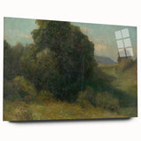 Modern Wall Art - Serene Valley Landscape with Lush Greens