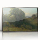 Modern Wall Art - Serene Valley Landscape with Lush Greens