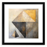 Abstract strokes wall art featuring bold black and white colors in a sleek frame with a mat, ideal for modern home decor and artistic interiors.