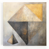 Abstract strokes wall art on stretched canvas showcasing vibrant colors and dynamic patterns, perfect for modern decor and artistic expression in any space.