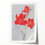 Modern Wall Art - Piet Mondrian’s Red Gladioli Print