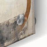 Close-up of abstract strokes wall art design on acrylic glass, showcasing vibrant colors and fluid shapes, ideal for modern home decor and artistic expression.