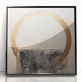 Framed abstract wall art featuring bold black strokes on a white background, enhancing modern decor with a sleek, contemporary aesthetic. Perfect for living rooms or offices.