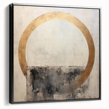 Abstract wall art canvas with bold black strokes, beautifully framed, showcasing a modern aesthetic. Ideal for contemporary home decor in living rooms or offices.