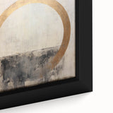 Framed canvas wall art showcasing abstract strokes in vibrant colors, emphasizing bold brushwork and texture, ideal for modern home decor. The close-up perspective highlights intricate details and artistic flair, making it a standout piece for any art enthusiast.