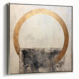 Framed abstract strokes wall art in silver, showcasing dynamic brushwork and vibrant colors, ideal for modern decor in living spaces or offices.