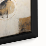 Framed abstract strokes wall art in vibrant colors, showcasing intricate brushwork and textures, perfect for modern home decor, enhancing any living space.