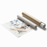 Modern Wall Art - Abstract Landscape with Tree and House