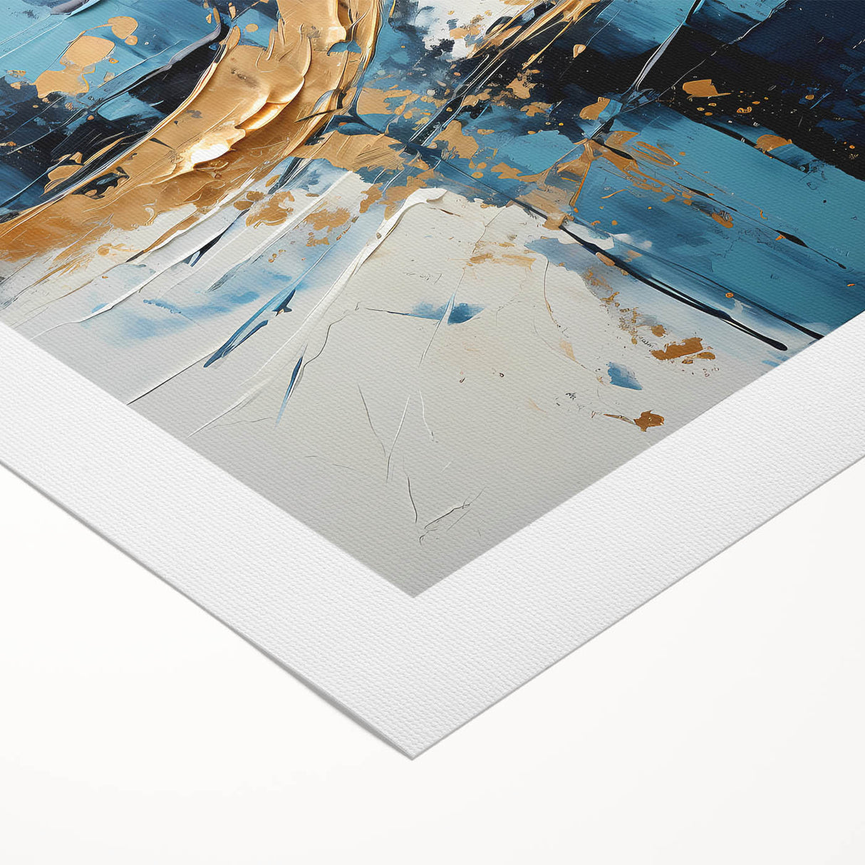 Vibrant abstract strokes wall art on rolled canvas, showcasing rich colors and dynamic patterns, perfect for modern home decor. Ideal for enhancing interior spaces.