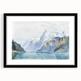 Modern Wall Art - Serene Alpine Landscape with Tranquil Waters