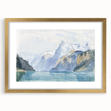 Modern Wall Art - Serene Alpine Landscape with Tranquil Waters
