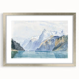 Modern Wall Art - Serene Alpine Landscape with Tranquil Waters