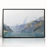 Modern Wall Art - Serene Alpine Landscape with Tranquil Waters