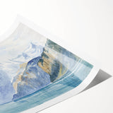 Modern Wall Art - Serene Alpine Landscape with Tranquil Waters