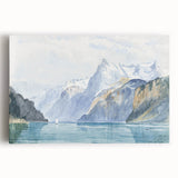 Modern Wall Art - Serene Alpine Landscape with Tranquil Waters