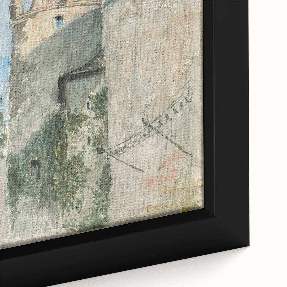Modern Wall Art - Mansion Study with Rustic Charm