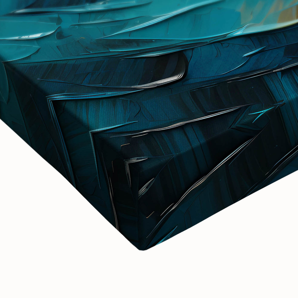 Abstract strokes wall art on stretched canvas showcasing vibrant colors and dynamic patterns, perfect for modern decor. Ideal for enhancing living spaces.