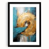 Abstract strokes wall art framed with a mat, featuring bold black and white designs, adding a modern touch to home decor. Ideal for contemporary interiors.