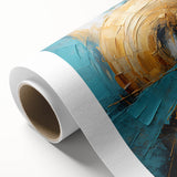 Abstract strokes wall art on rolled canvas, showcasing vibrant colors and dynamic patterns, perfect for modern home decor and artistic expression, packaged securely.