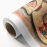 Modern Wall Art - Girl with a Basket of Flowers Print