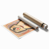 Modern Wall Art - Girl with a Basket of Flowers Print