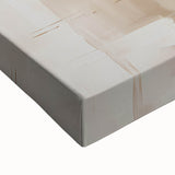 Close-up of a vibrant abstract strokes wall art design on stretched canvas, showcasing bold colors and dynamic patterns, perfect for modern home decor.