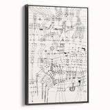 Modern Wall Art - Paul Klee’s Knotted Net Drawing Print
