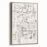 Modern Wall Art - Paul Klee’s Knotted Net Drawing Print